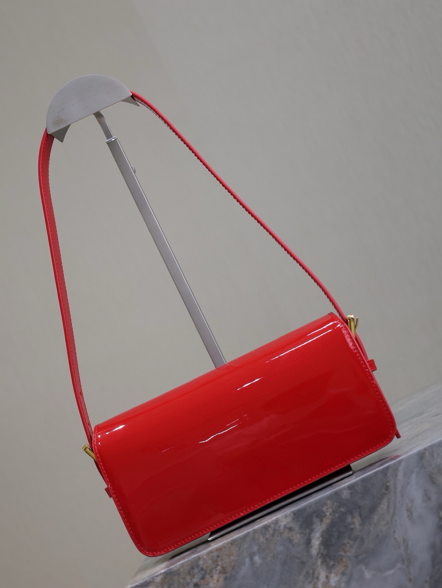 Miss Dior Flap Bag Red Patent Calfskin